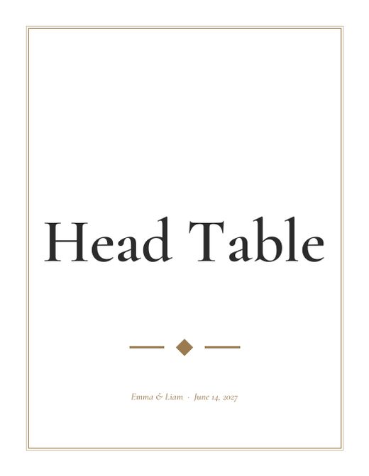 Table numbers